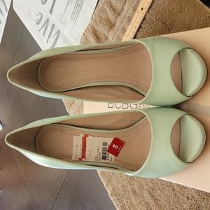 Mint green heels